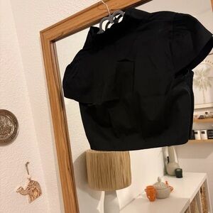 Black Short Sleeve Top